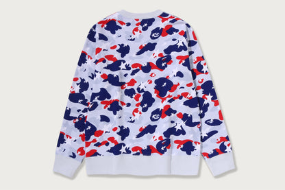 BAPE STA STRIKE CAMO 大學風格圓領運動衫