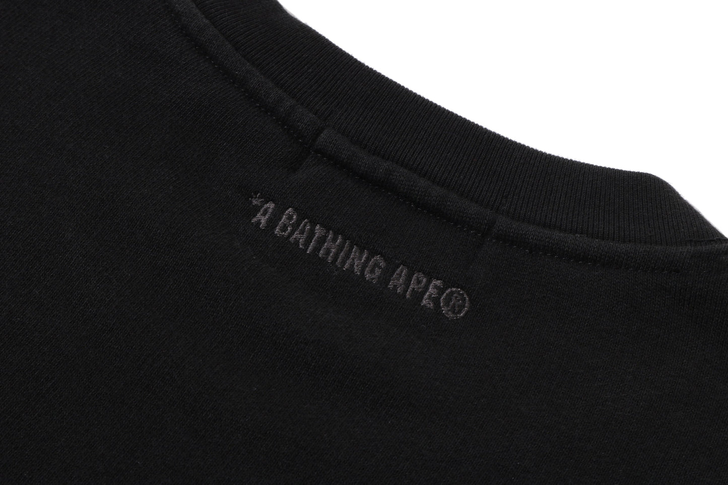 BAPE HEAVY WASHED MULTI MILO LOGO RELAXED FIT CREWNECK SWEATSHIRT