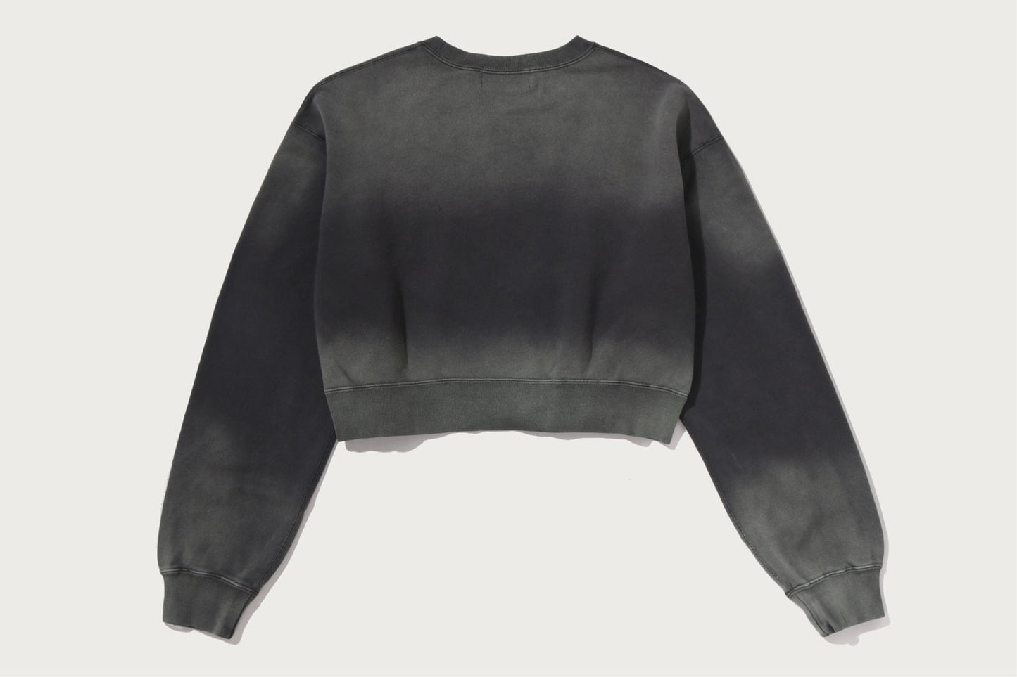 BAPE GARMENT DYE ONE POINT CROPPED CREWNECK SWEATSHIRT