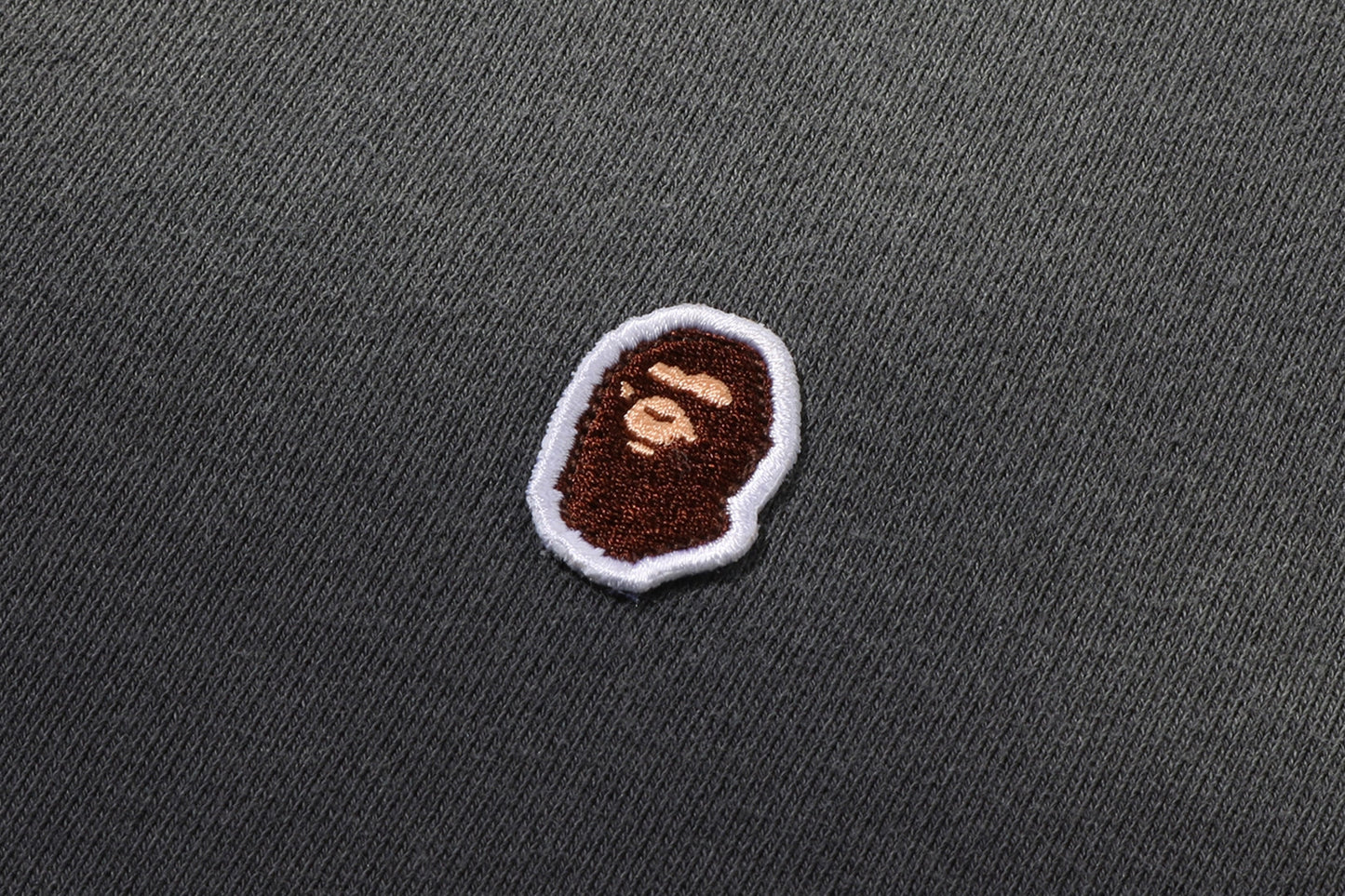 BAPE GARMENT DYE ONE POINT CROPPED CREWNECK SWEATSHIRT