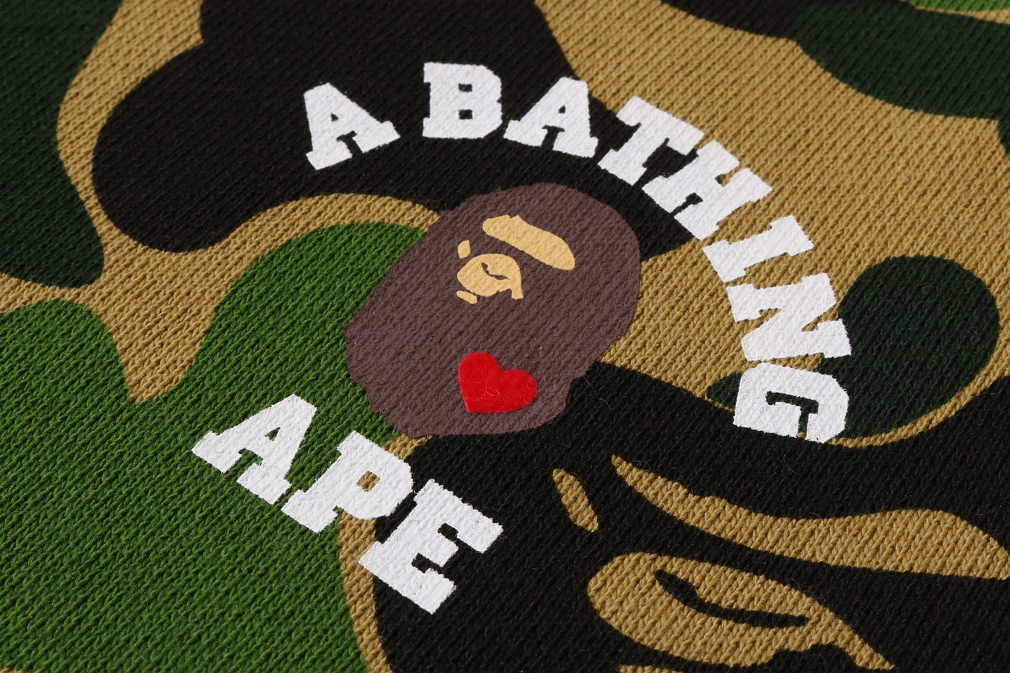 BAPE ABC CAMO 大學風格圓領運動衫