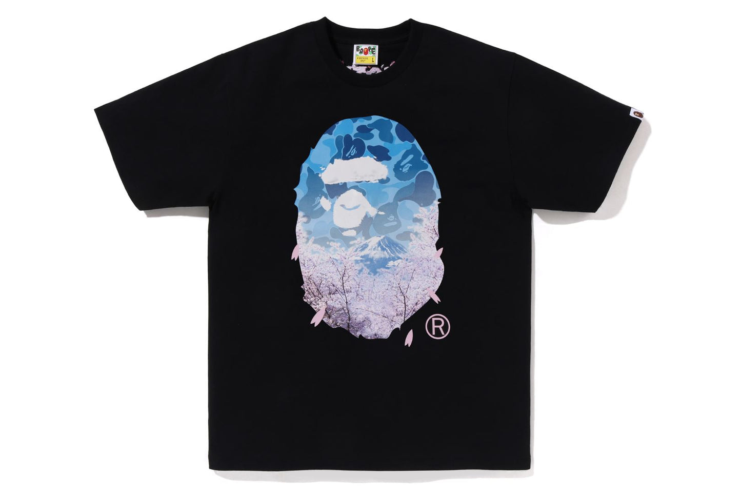 BAPE 櫻花照片猿頭短袖T恤