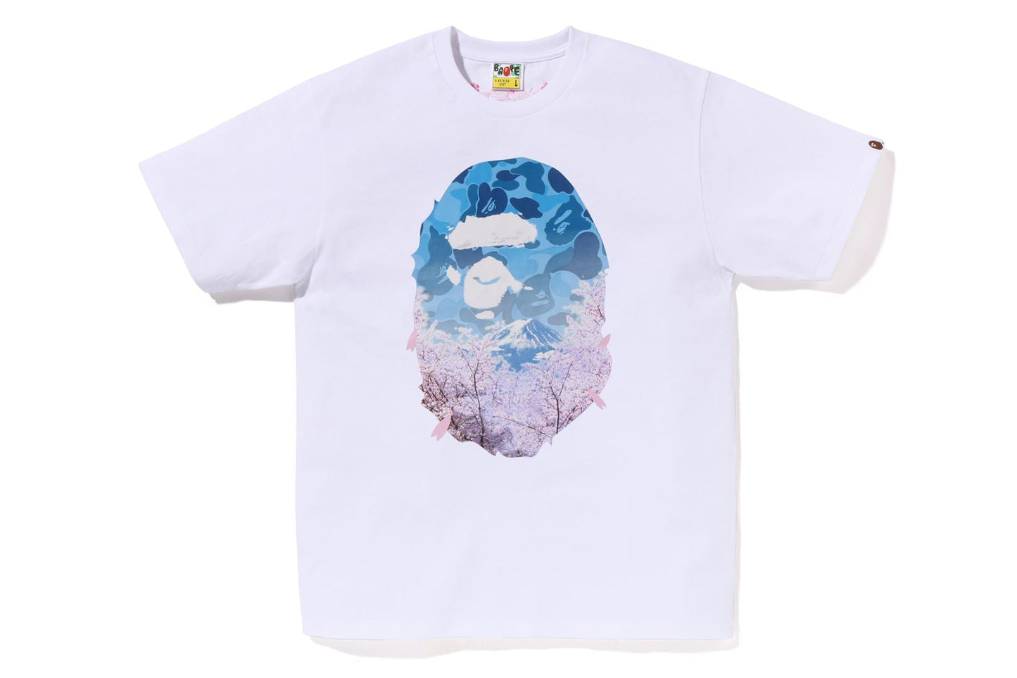 BAPE 櫻花照片猿頭短袖T恤