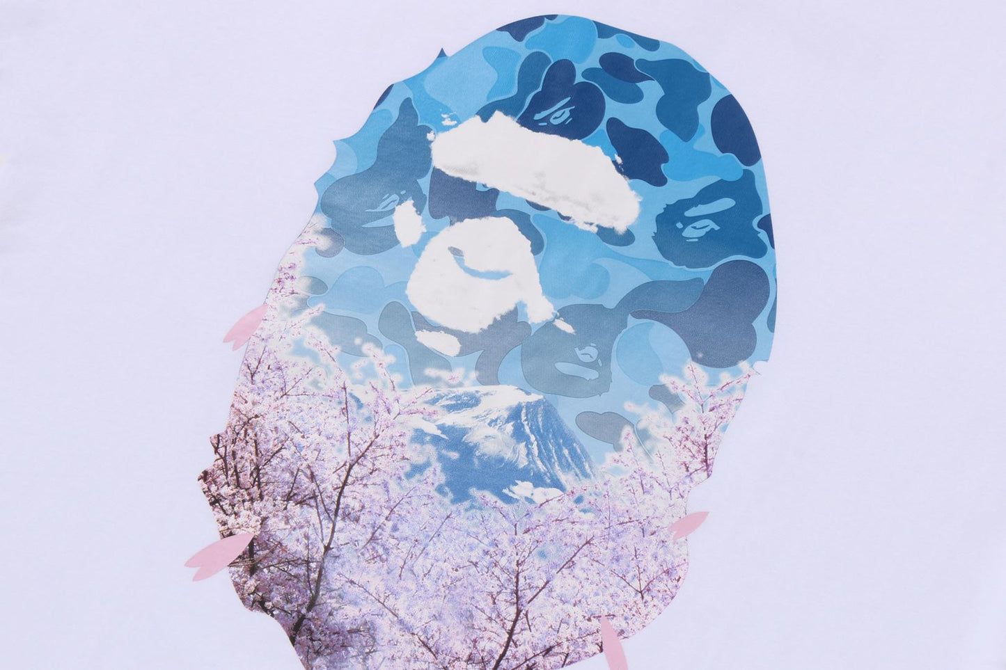BAPE 櫻花照片猿頭短袖T恤
