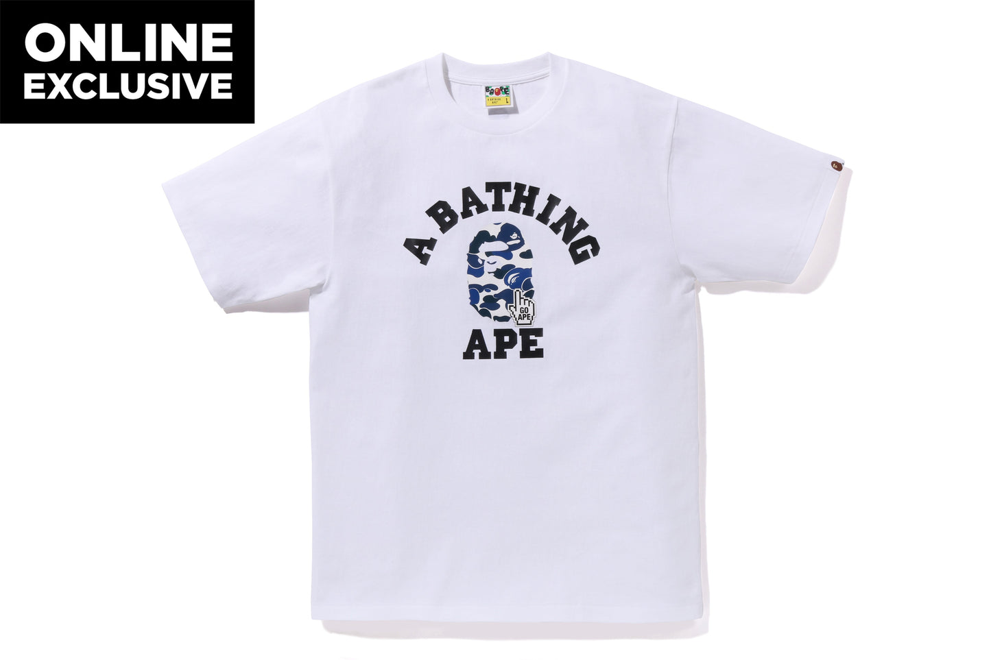 BAPE CAMO GO APE POINTER 大學T恤