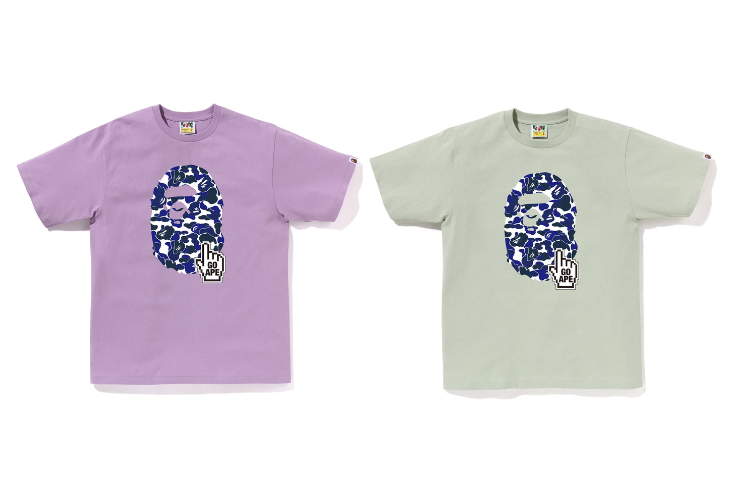 BAPE BAPE CAMO GO APE POINTER BIG APE HEAD TEE