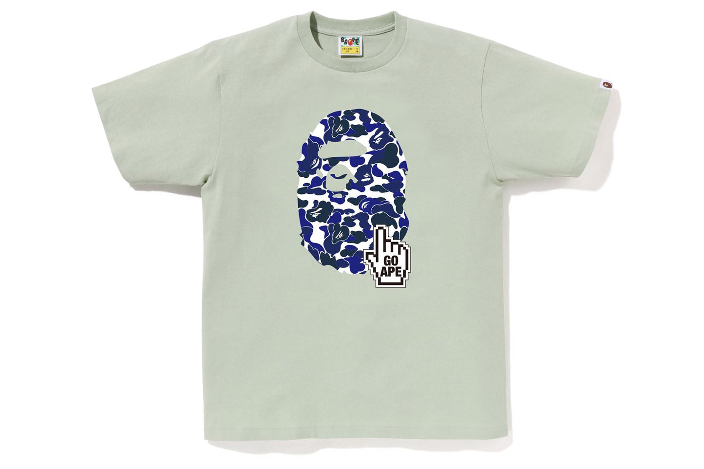BAPE BAPE CAMO GO APE POINTER BIG APE HEAD TEE