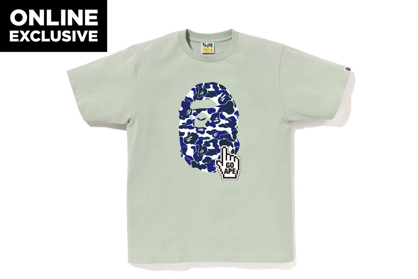 BAPE BAPE CAMO GO APE POINTER BIG APE HEAD TEE