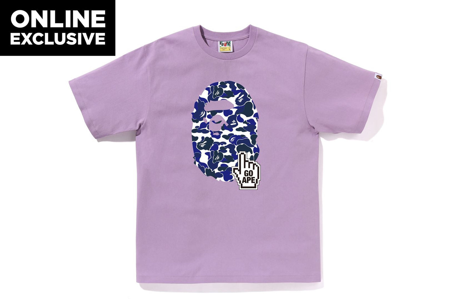 BAPE BAPE CAMO GO APE POINTER BIG APE HEAD TEE