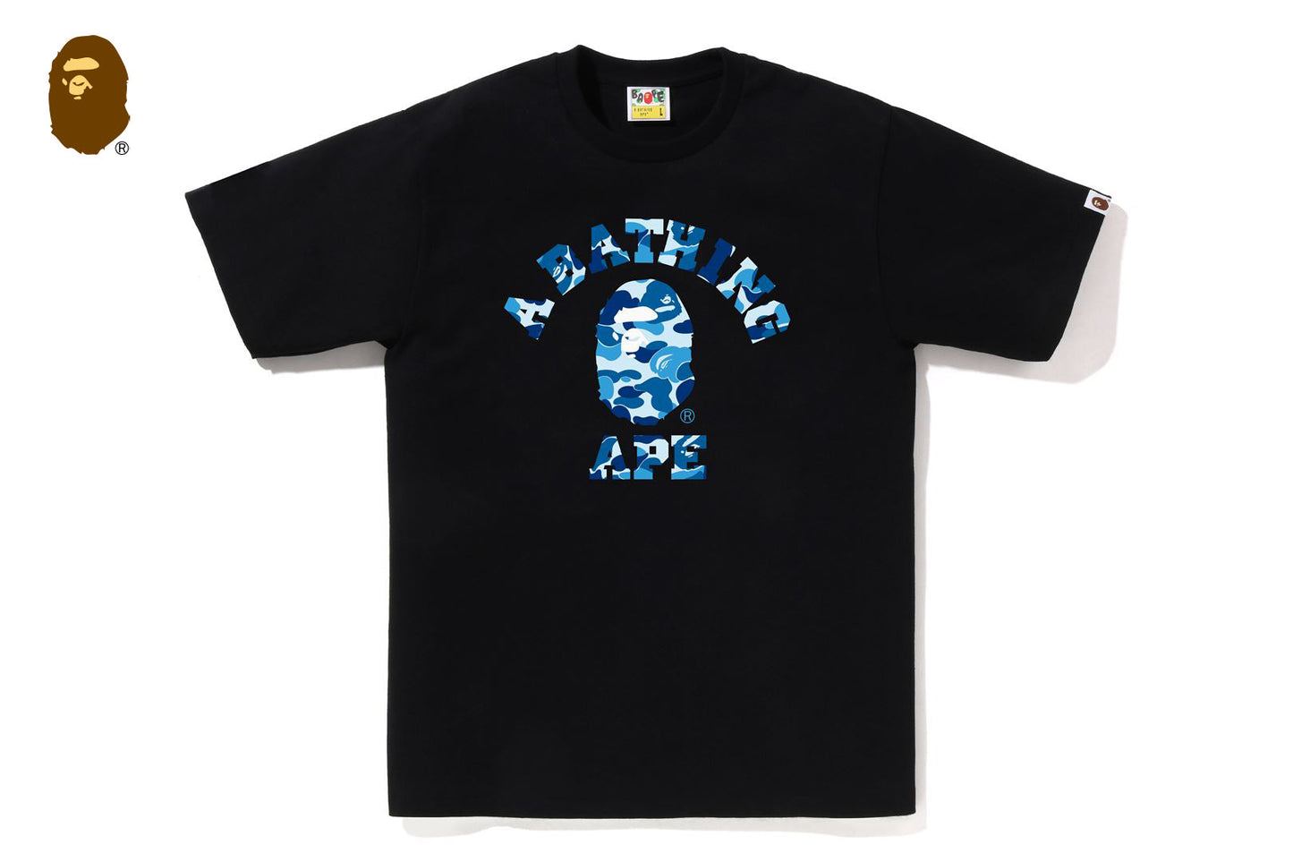 BAPE ABC CAMO COLLEGE TEE