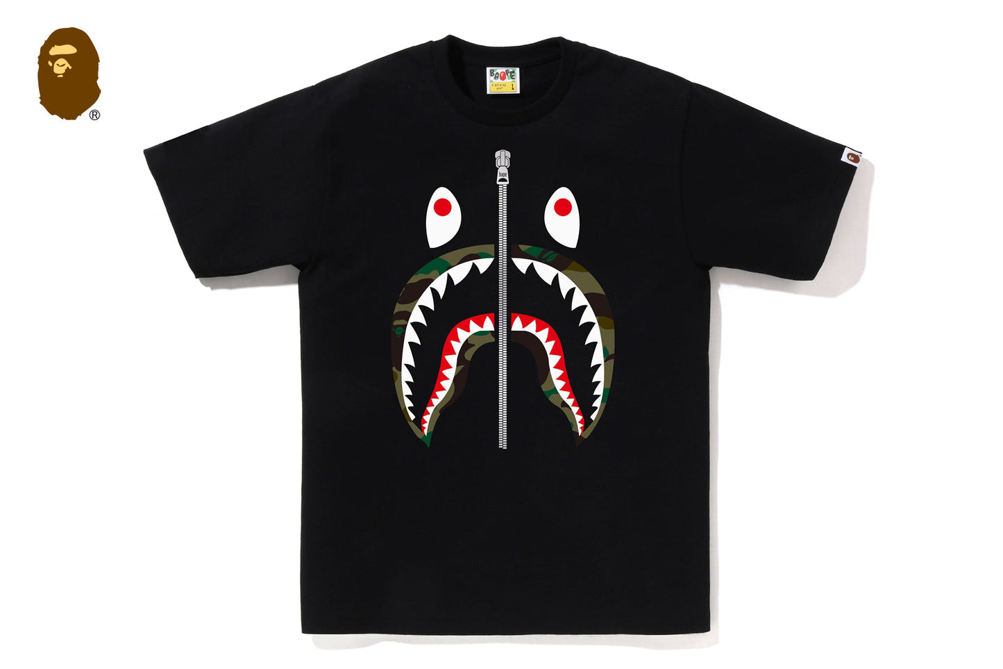 BAPE 1ST CAMO SHARK TEE