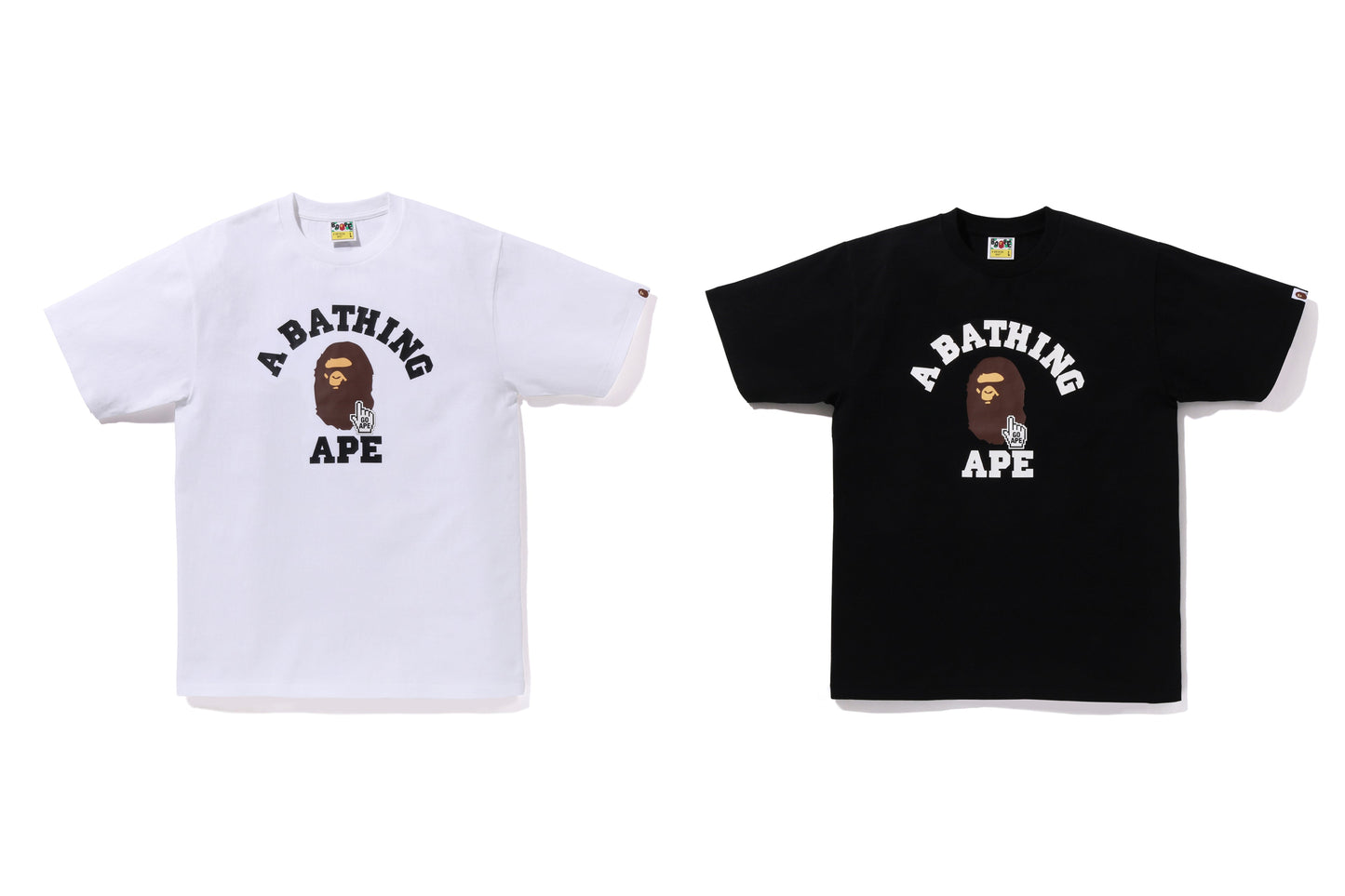 BAPE GO APE POINTER COLLEGE TEE BAPEC