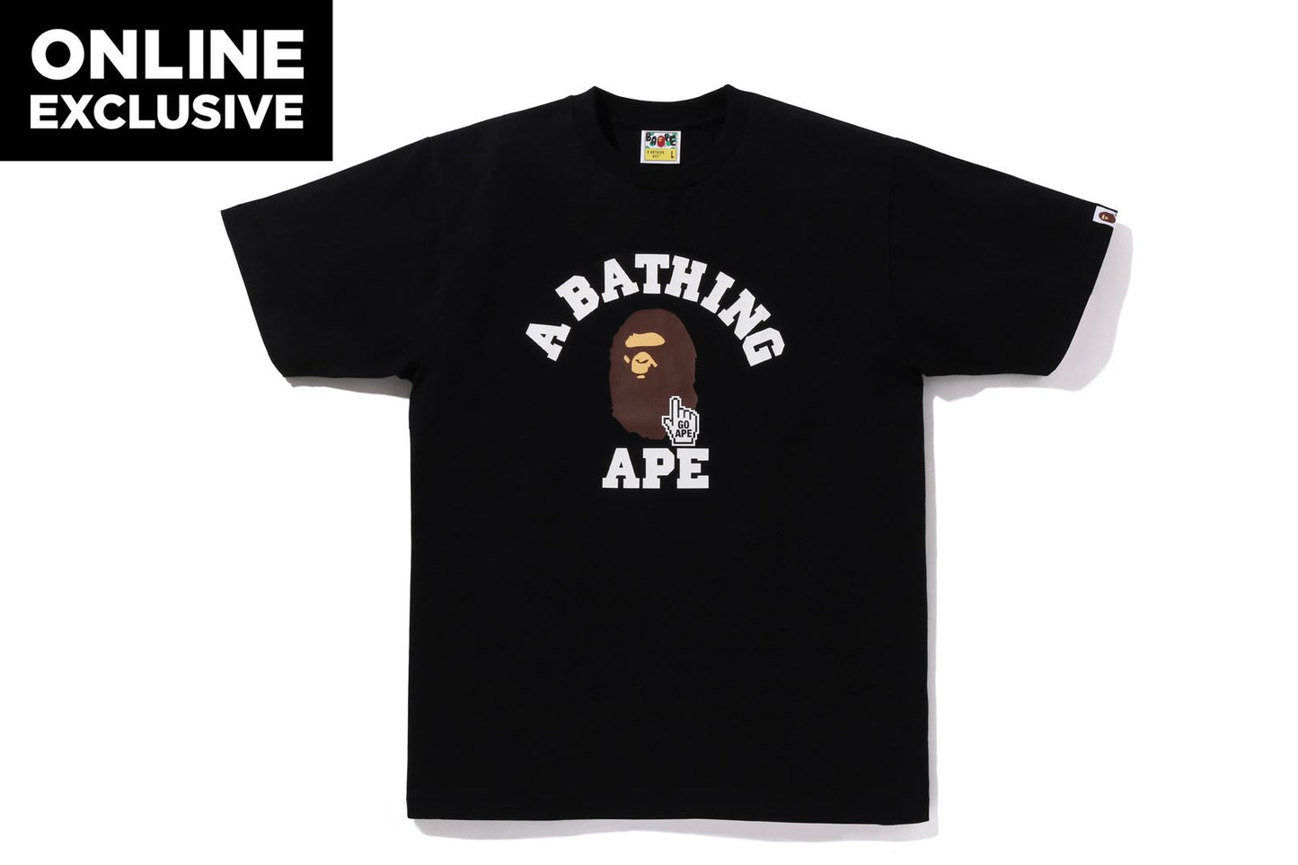BAPE GO APE POINTER COLLEGE TEE BAPEC