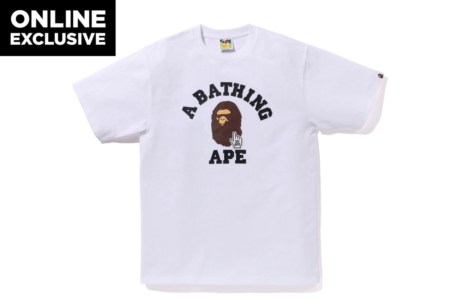 BAPE GO APE POINTER COLLEGE TEE BAPEC