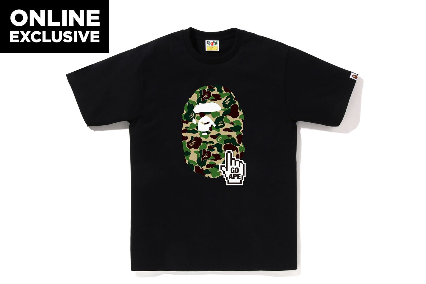 BAPE ABC CAMO GO APE POINTER APE HEAD TEE BAPEC