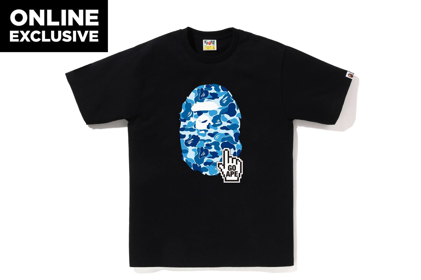 BAPE ABC CAMO GO APE POINTER APE HEAD TEE BAPEC