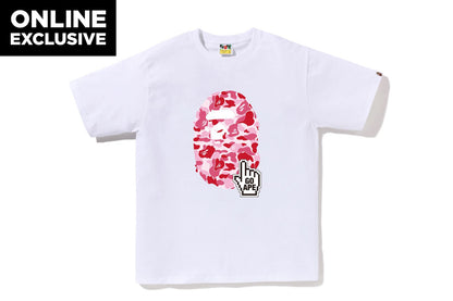 BAPE ABC CAMO GO APE POINTER APE HEAD TEE BAPEC