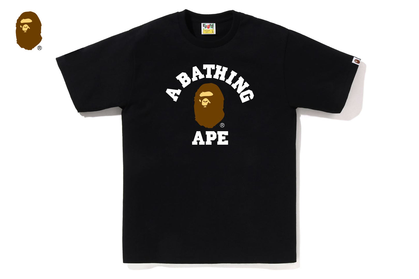BAPE 大學風短袖T恤
