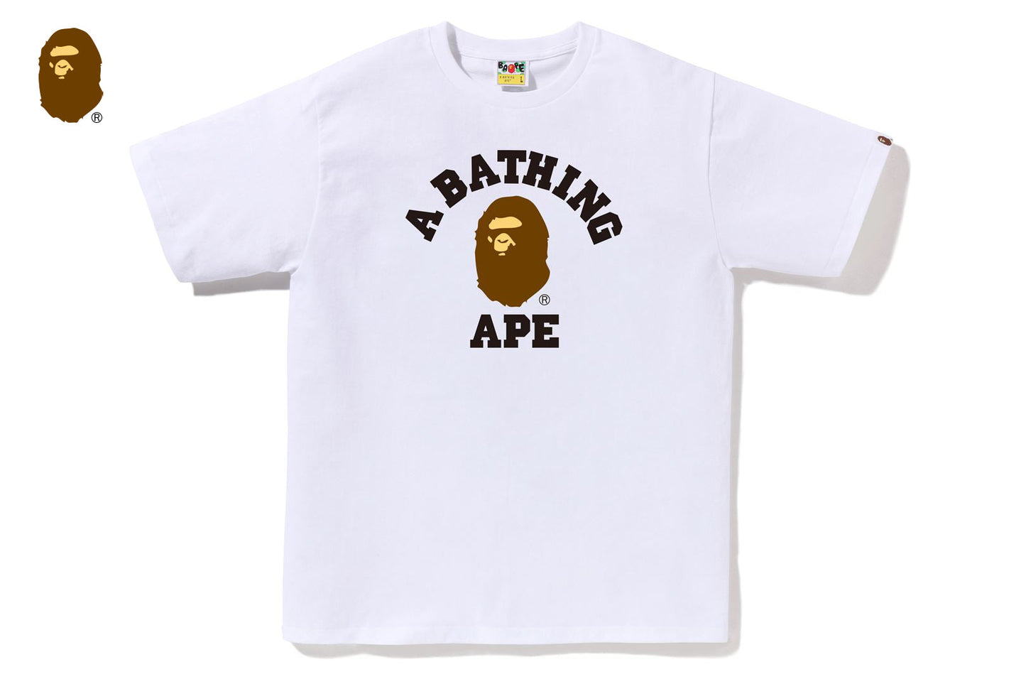 BAPE 大學風短袖T恤