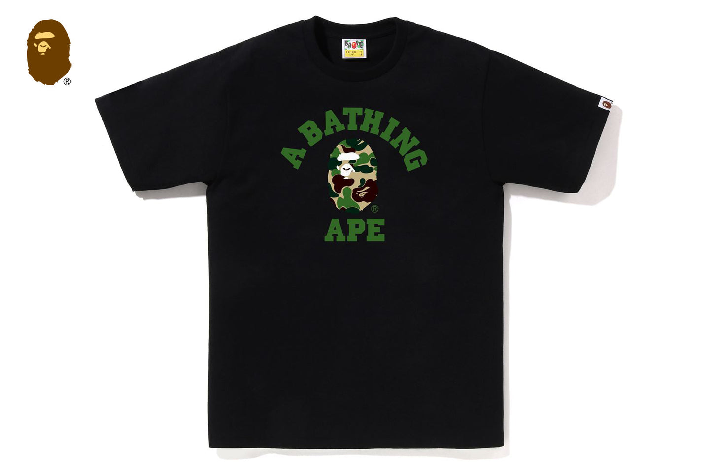 BAPE ABC CAMO COLLEGE TEE