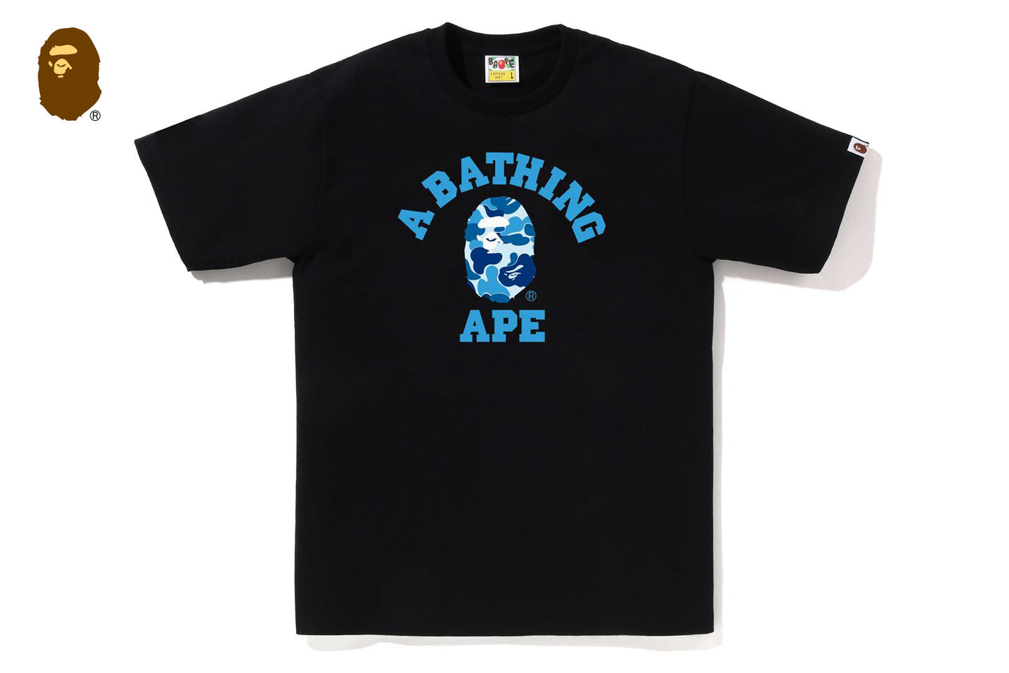BAPE ABC CAMO COLLEGE TEE