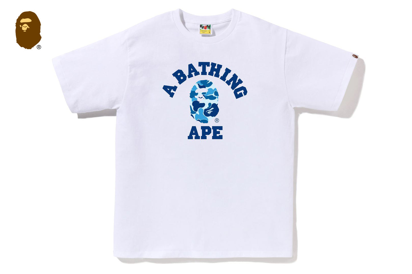 BAPE ABC CAMO COLLEGE TEE