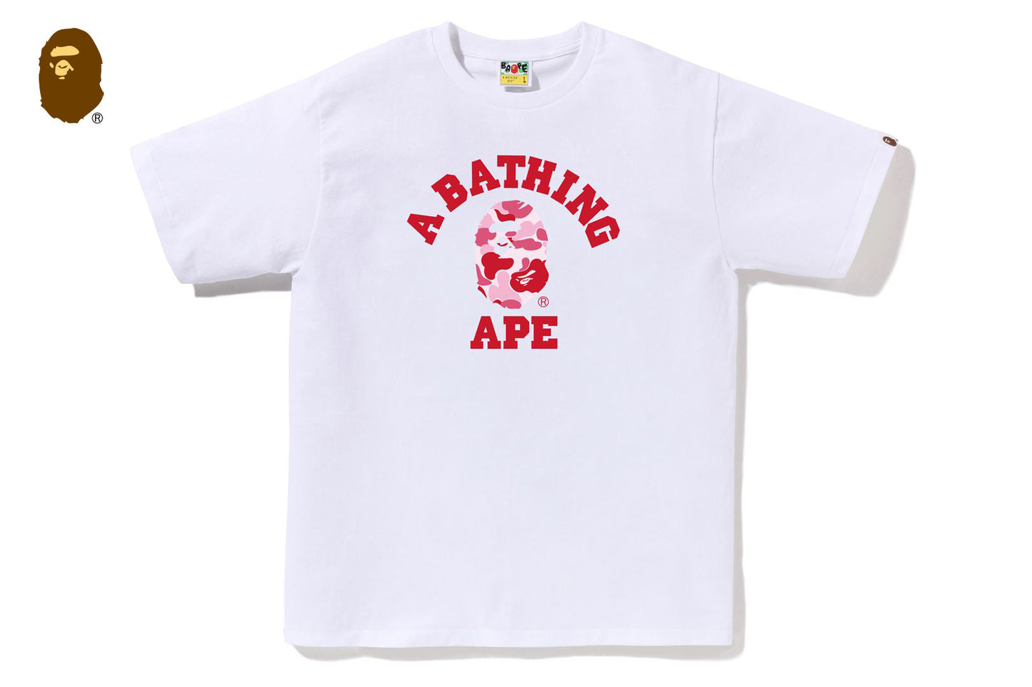 BAPE ABC CAMO COLLEGE TEE