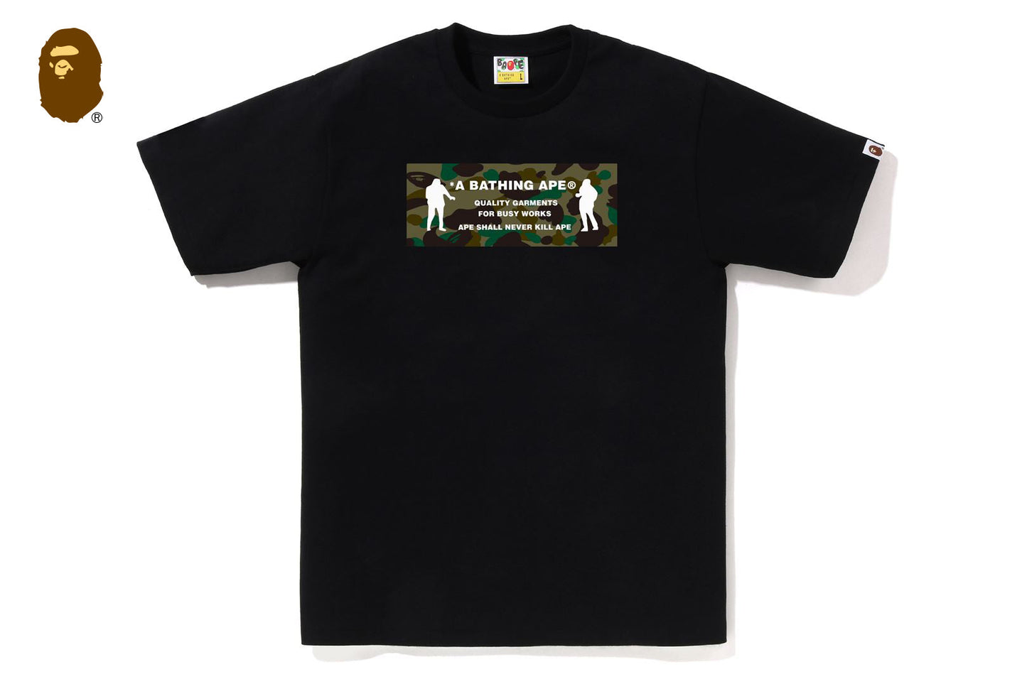BAPE 1ST CAMO ARMY NAME TEE