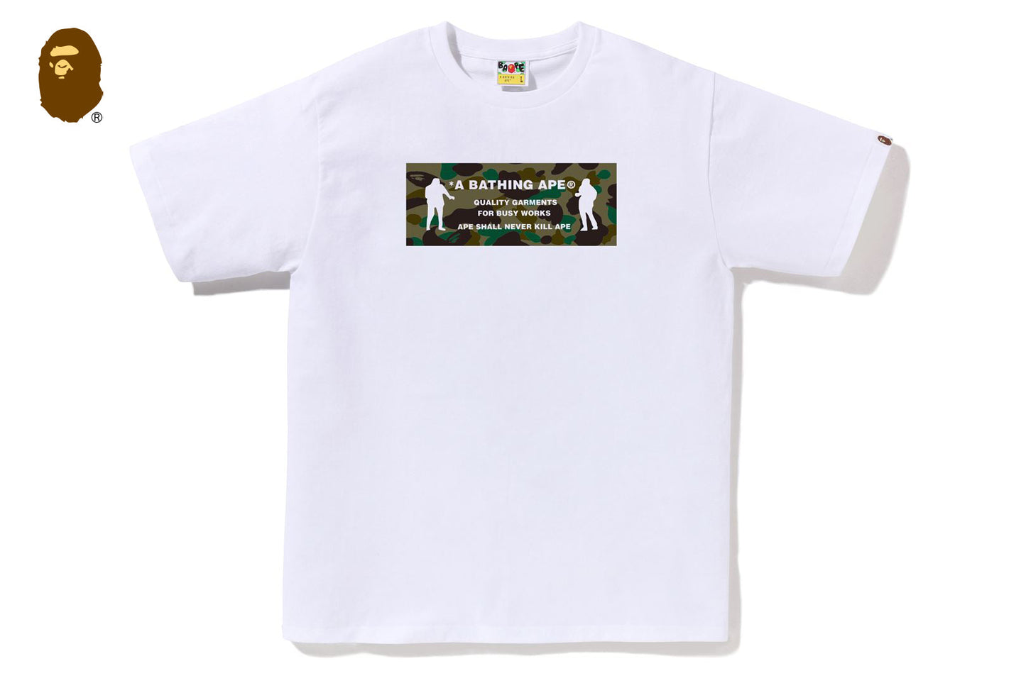 BAPE 1ST CAMO ARMY NAME TEE