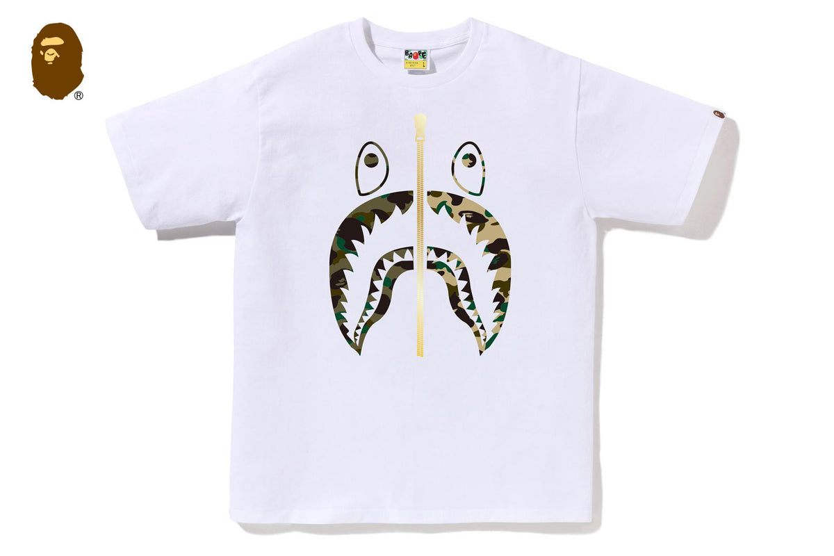 BAPE 1ST CAMO SEPARATE SHARK TEE