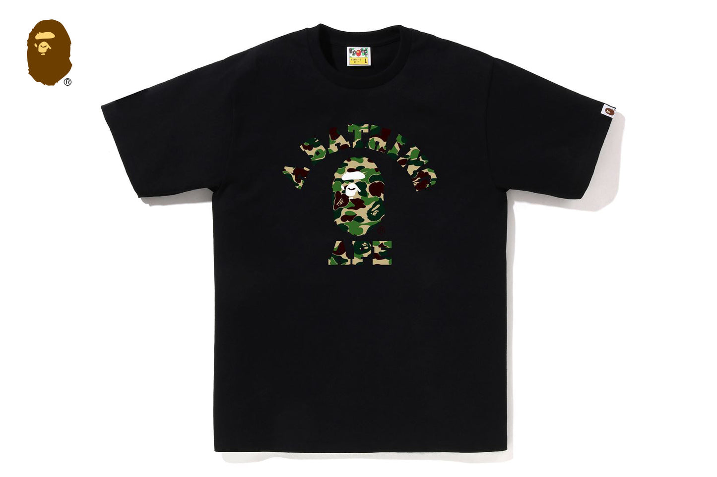 BAPE ABC CAMO COLLEGE TEE