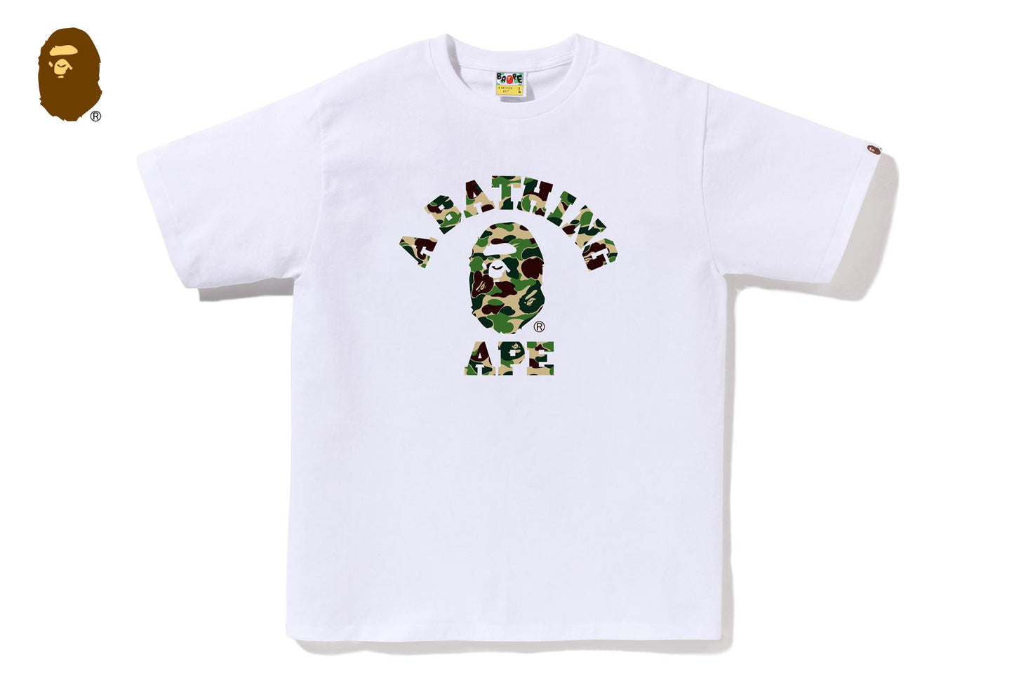 BAPE ABC CAMO COLLEGE TEE