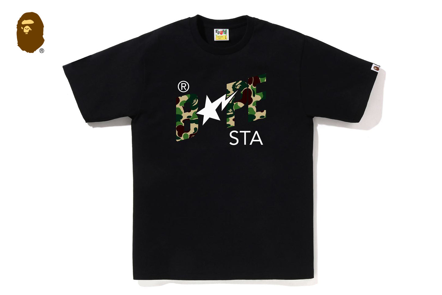 BAPE ABC CAMO BAPE STA LOGO TEE