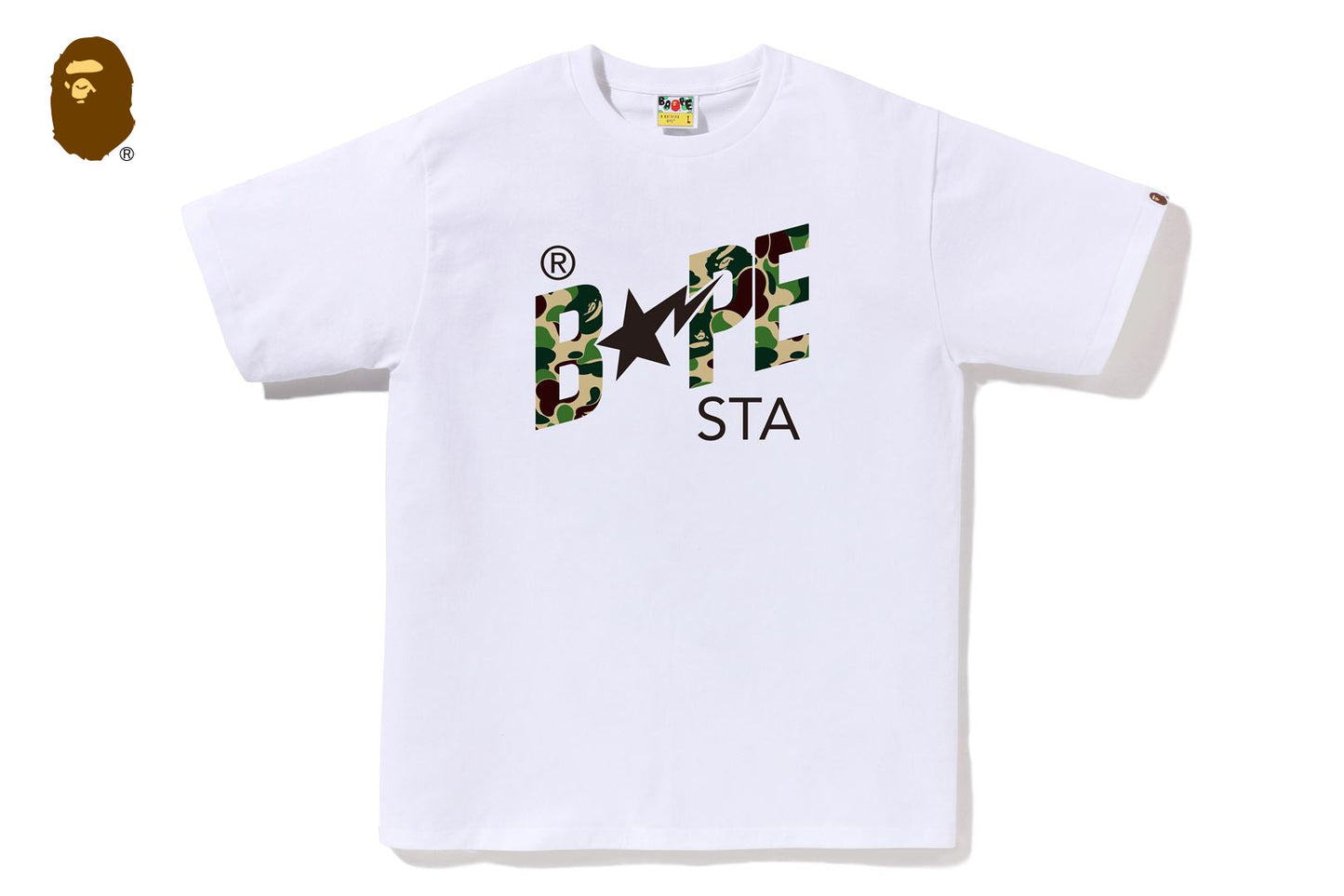 BAPE ABC CAMO BAPE STA LOGO TEE