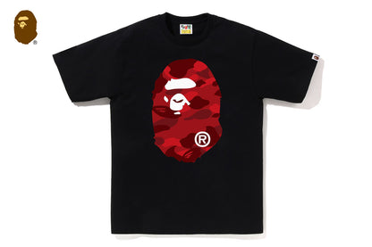 BAPE 彩色迷彩大猩猩頭圓領T恤