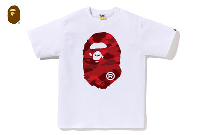 BAPE 彩色迷彩大猩猩頭圓領T恤