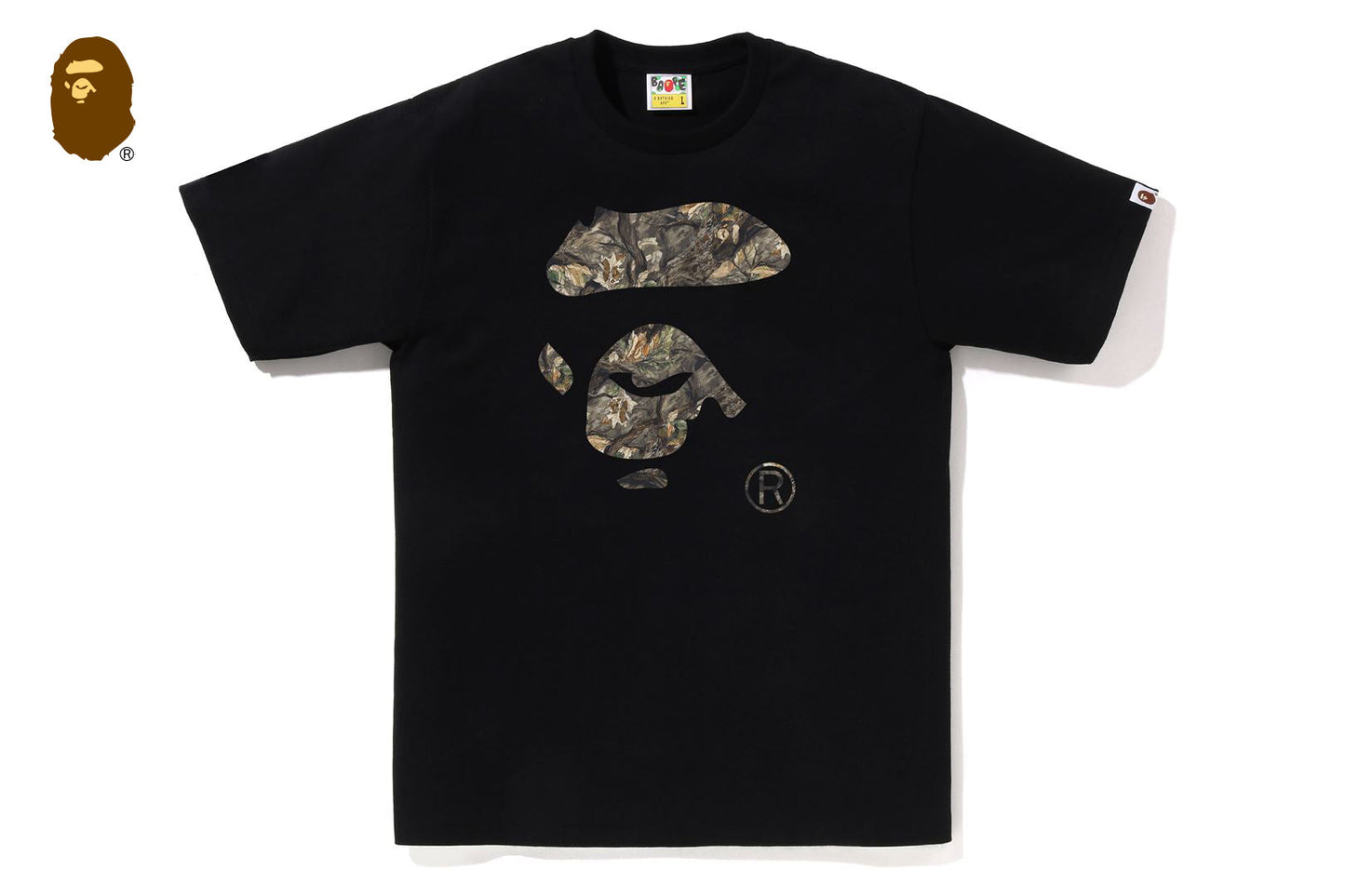 BAPE TREE EDGE CAMO APE FACE TEE