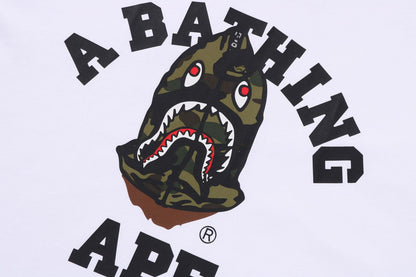 BAPE 1ST CAMO SHARK SEIJIN COLLEGE RELAXED FIT TEE