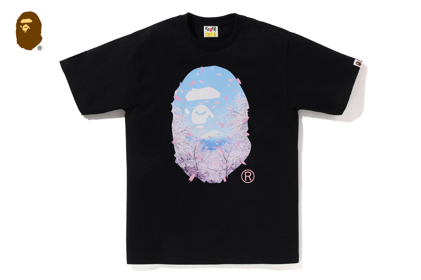 BAPE 櫻花照片猿頭短袖T恤