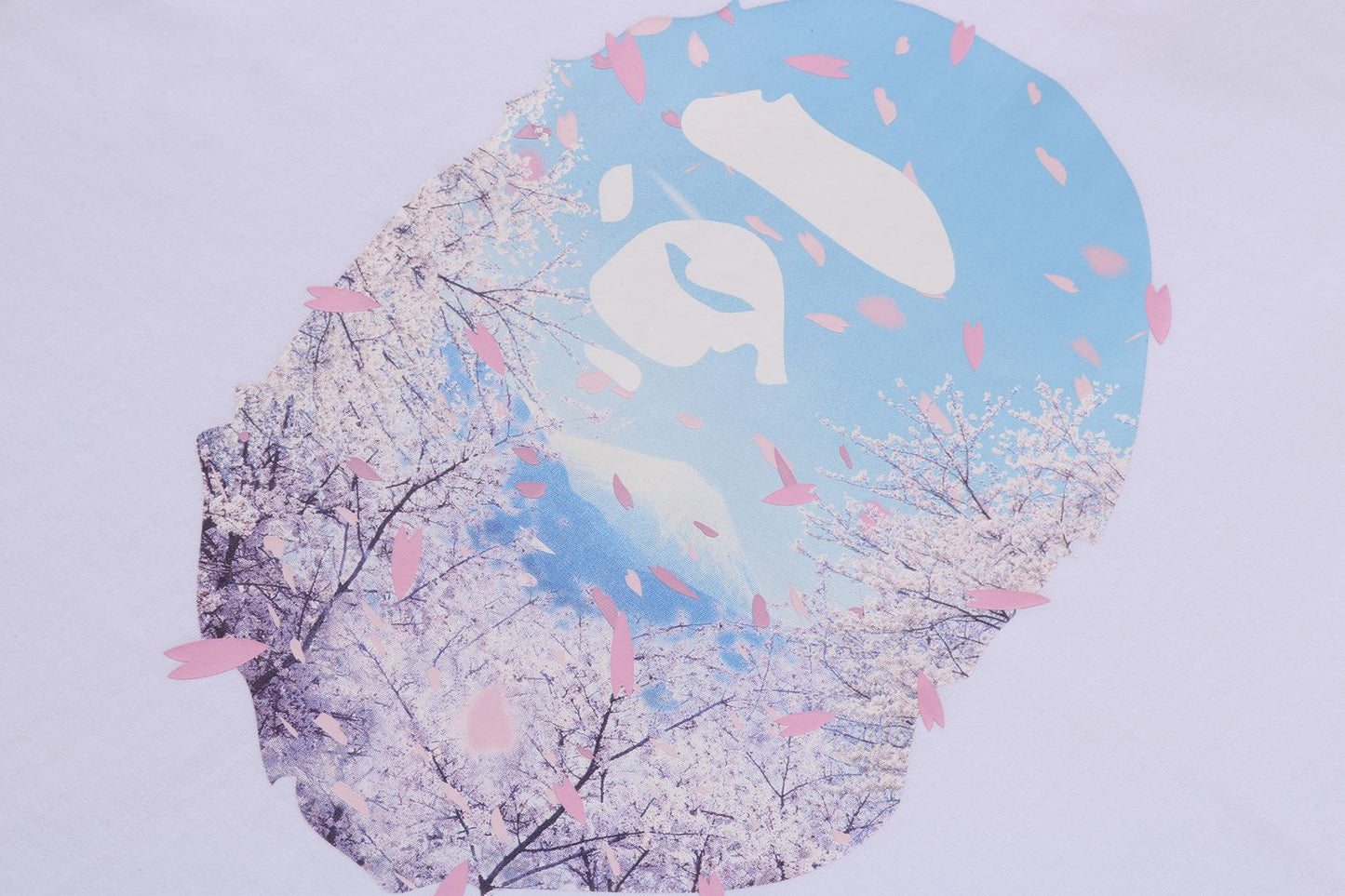 BAPE 櫻花照片猿頭短袖T恤