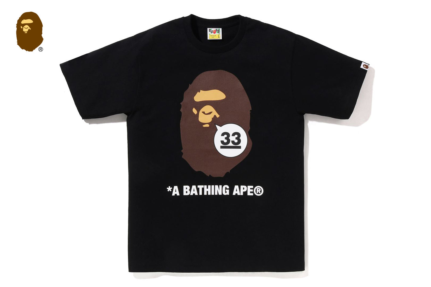 BAPE 33周年紀念APE HEAD T恤