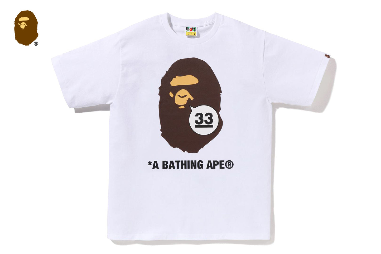 BAPE 33周年紀念APE HEAD T恤