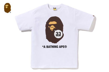 BAPE 33周年紀念APE HEAD T恤