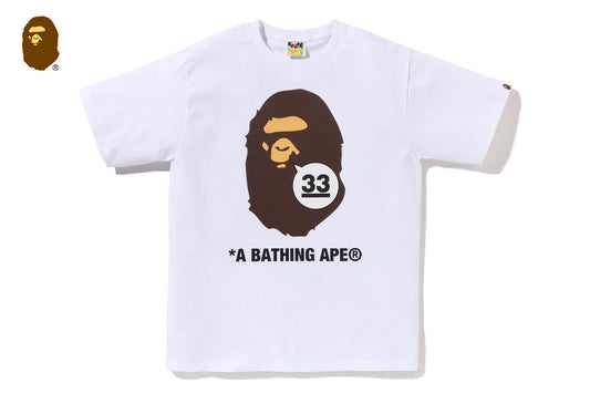 BAPE 33周年紀念APE HEAD T恤