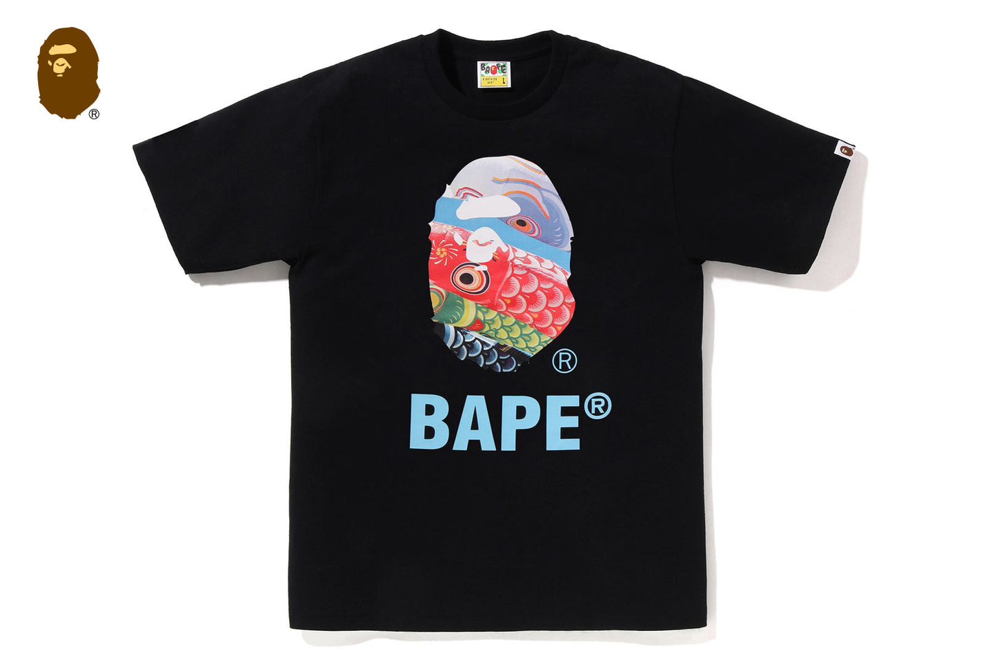BAPE 鯉魚旗攝影APE頭短袖T恤