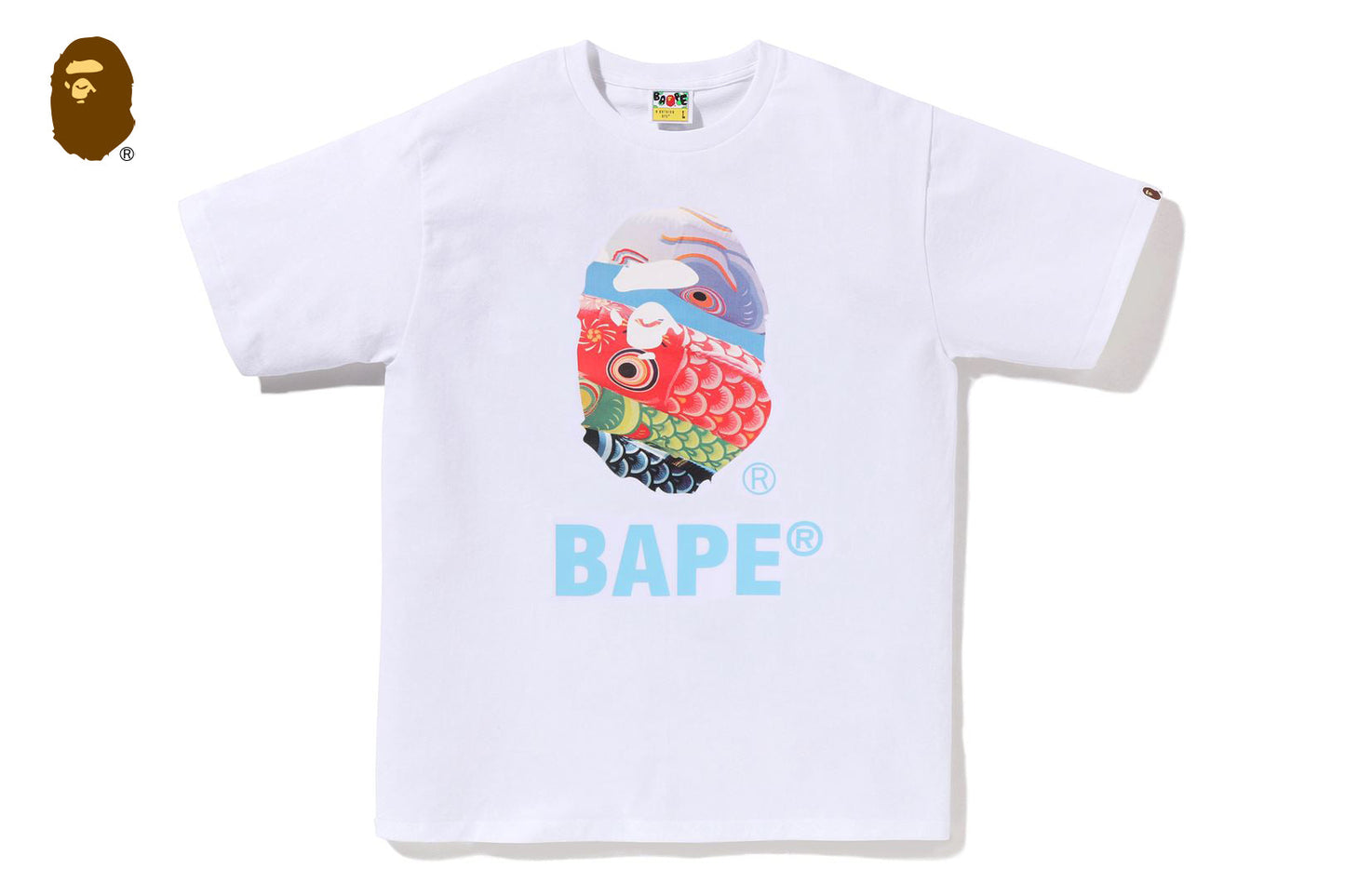 BAPE 鯉魚旗攝影APE頭短袖T恤