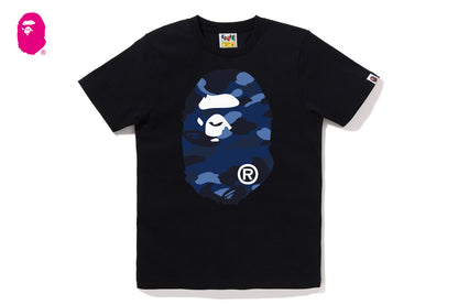 BAPE 彩色迷彩大猩猩頭圓領T恤