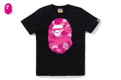 BAPE 彩色迷彩大猩猩頭圓領T恤