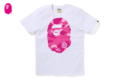 BAPE 彩色迷彩大猩猩頭圓領T恤