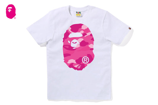 BAPE 彩色迷彩大猩猩頭圓領T恤
